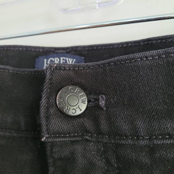J. Crew wide leg crop black jean size 32 minimalist preppy neutral modern contem - Picture 5 of 14
